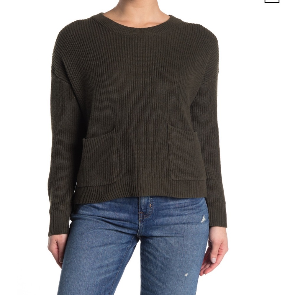 NWT Madewell Patch Pocket Pullover Sweater XL